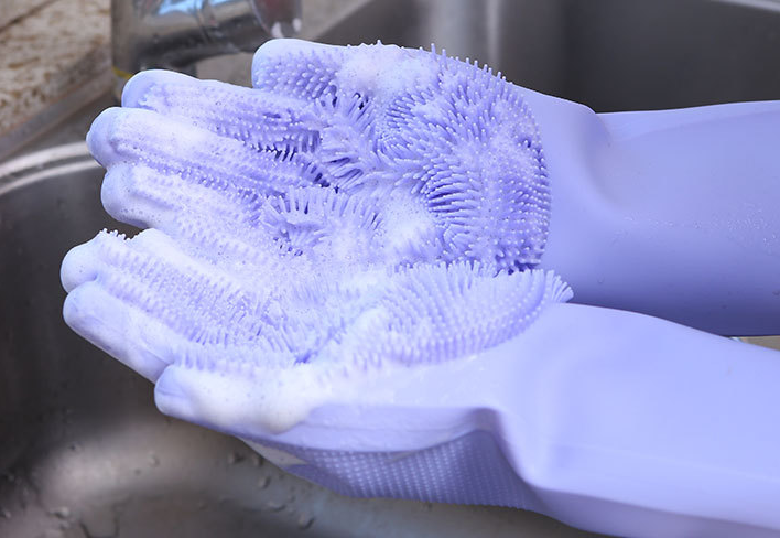 明白了硅胶洗碗手套的这些功能你就知道了硅胶洗碗手套有多好用了