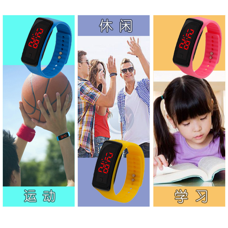 电子硅胶手表,儿童硅胶手表,学生运动手表